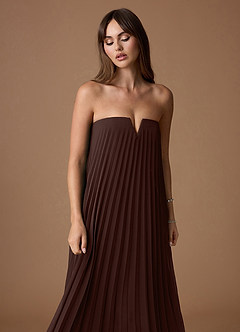 Nahla Truffle Allover Pleated Maxi Dress image8