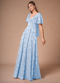 Sasha Powder Blue A-Line Maxi Dress image3