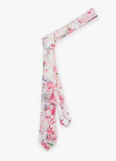 front Matte Satin Skinny Tie