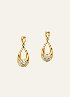 front Gold Zirconia Jewelry Set