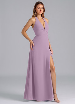 Azazie Odie Bridesmaid Dresses Wisteria A-Line Chiffon Dress image1