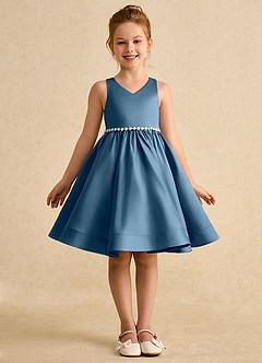 Azazie Julietta vestidos de niña de las flores Vestido de Bermudas de Tul de Princesa con Convertible image9