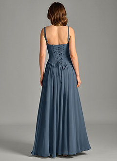 Azazie Evadina Suknie dla druhen Linia A Gorset Szyfon Do ziemi Sukienka image2