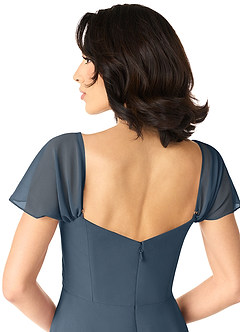 Azazie Tancie Bridesmaid Dresses Neptune A-Line Off the Shoulder Chiffon Convertible Dress image5