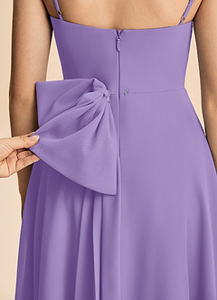 Azazie Bear Junior Tahiti A-Line Pleated Chiffon Dress image6