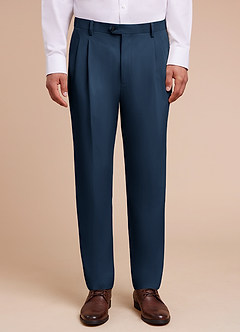 front Owen Dark Navy Lightweight Tailored Dress Pants