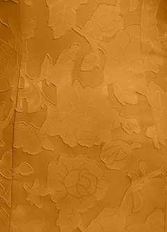 Azazie Flossie Mère de la mariée Robes Robe Trapèze en Mousseline de soie Plissée Caramel écossais image8