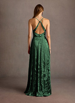 Vestido Verde Cazador Largo Gabrielle image4