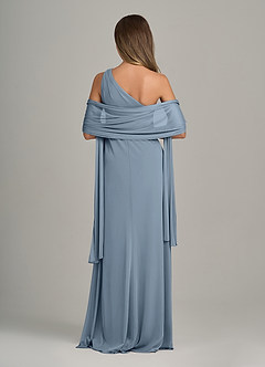 front Azazie Matching Color Mesh Shawl