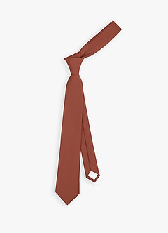 front Boy's Stretch Satin Neck Tie