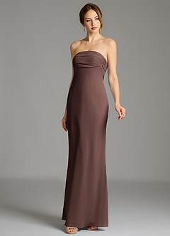 Azazie Ailanie Final Sale Bermuda Mermaid Strapless Chiffon Dress image5