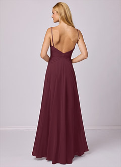 Barbie ♥ Azazie Bridesmaid Dresses Cabernet A-Line Chiffon Dress image2
