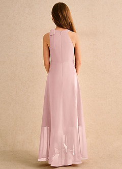 Azazie Boop Girls Formal Abiti da Ragazza di Fiori Abito A-Line in Chiffon Fiocco Rosa Cipria image2