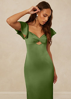 Christian Siriano Bridal for Azazie 1005 Bridesmaid Dresses Juniper Sheath Sweetheart Neckline Stretch Satin Dress image6