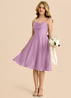 Azazie Bear Junior Wisteria A-Line Sweetheart Neckline Stretch Satin Dress image4