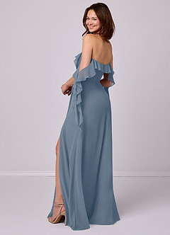 Barbie ♥ Azazie Bridesmaid Dresses Twilight A-Line Off the Shoulder Chiffon Convertible Dress image3