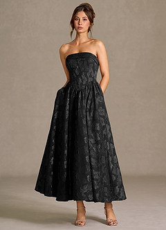 Vestido Negro Midi Mila image4