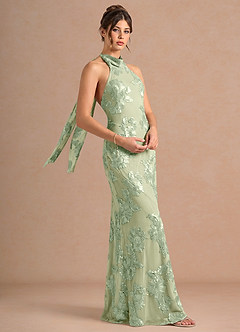 Abito Maxi Verde Chiaro Dillon image4