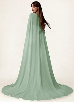 front Azazie Matching Color Chiffon Cape
