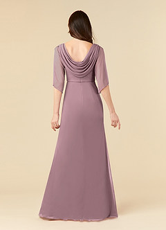 Azazie Magdalene Mother of the Bride Dresses Dusty Rose Sheath Sequins Mesh Dress image4