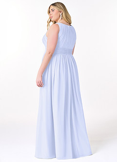 Azazie Harper Brudtärnklänningar Klänning av A-Linje i Chiffong Plisserad Lavendel image7