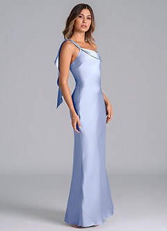 Azazie Driea Brudtärnklänningar Klä av Sjöjungfru i Stretch Satin Ena axeln Is image4