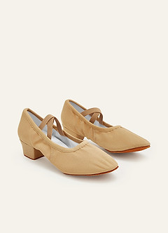 front Scarpe da ballo con tacco basso per ricevimento di nozze