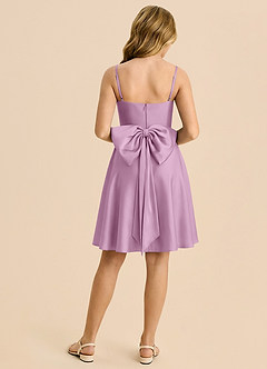 Azazie Bear Junior Wisteria A-Line Sweetheart Neckline Stretch Satin Dress image2