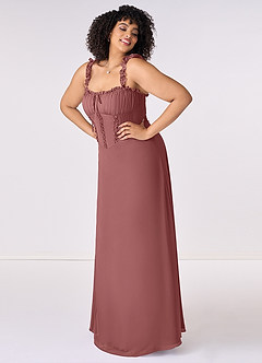 Barbie ♥ Azazie Bridesmaid Dresses Amethyst A-Line Sweetheart Neckline Chiffon Dress image8