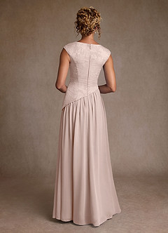 Azazie Kalleen Abiti per la Madre della Sposa Abito A-Line in Chiffon Plissettato Rosa Rossore image3