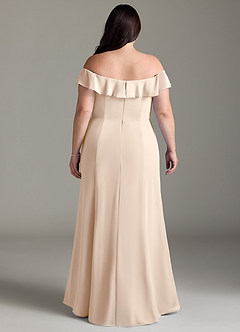 Azazie Sophie Bridesmaid Dresses White Alabaster A-Line Off the Shoulder Chiffon Convertible Dress image7