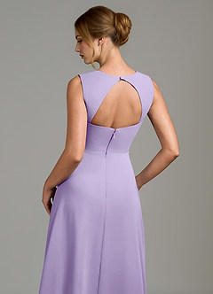 Azazie Gwendolyn Robes de demoiselle d'honneur Robe Trapèze en Mousseline de soie Encolure en Forme de Cœur Lilas image2