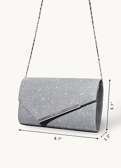 front Micronized Glitter Envelope Bag