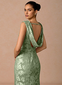 Juliska Light Green Maxi Dress image7