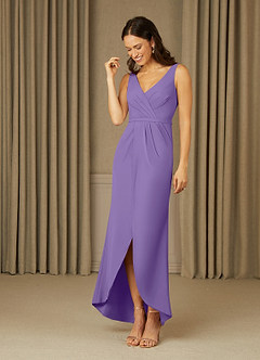 Azazie Yabelle Final Sale Tahiti Mermaid Lace Chiffon Dress image1