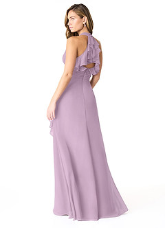 Azazie Aviv Bridesmaid Dresses Wisteria A-Line Pleated Chiffon Dress image2