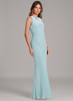 Azazie Allettie Bridesmaid Dresses Mist Mermaid Chiffon Dress image5