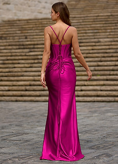 Glow Rose Silk-like Satin Prom Dress image2