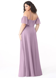 Azazie Sue Bridesmaid Dresses Wisteria A-Line Off the Shoulder Chiffon Convertible Dress image10