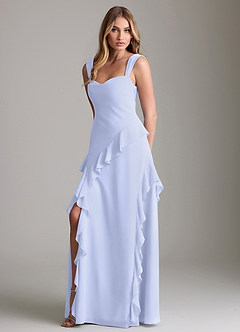 Azazie Sloane Bridesmaid Dresses Lavender A-Line Sweetheart Neckline Chiffon Dress image1