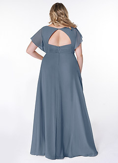 Azazie Rylee Bridesmaid Dresses Twilight A-Line Pleated Chiffon Dress image7