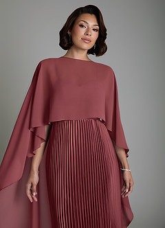 Azazie Micah Bridesmaid Dresses Merlot A-Line Corset Stretch Satin Convertible Dress image3