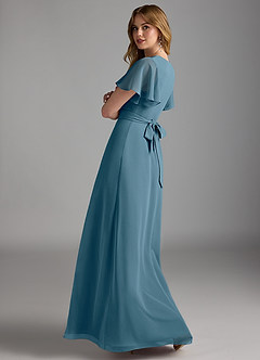 Azazie Zaniah Bridesmaid Dresses Bermuda A-Line Chiffon Dress image7