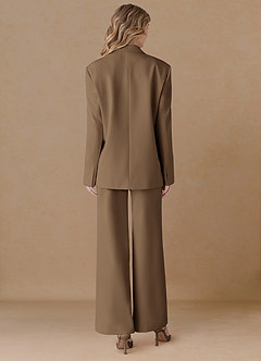 front Amelia Trufa Blazer extragrande de alto rendimiento con tejido refinado