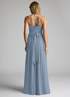 Azazie Llana Maternity Bridesmaid Dresses A-Line Chiffon Floor-Length Dress image4