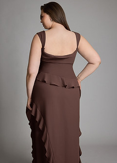 Azazie Sloane Bridesmaid Dresses Ganache A-Line Sweetheart Neckline Chiffon Dress image15