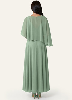 front Azazie Matching Color Wren Chiffon Wrap
