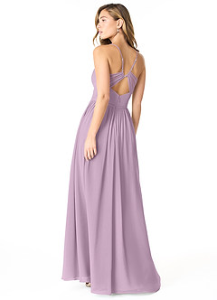 Azazie Cora Bridesmaid Dresses Wisteria A-Line Pleated Chiffon Dress image2