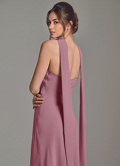 Azazie Ilana Bridesmaid Dresses Vintage Mauve A-Line Strapless Chiffon Dress image6