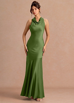 Tinley Verde Oliva Vestido largo image3